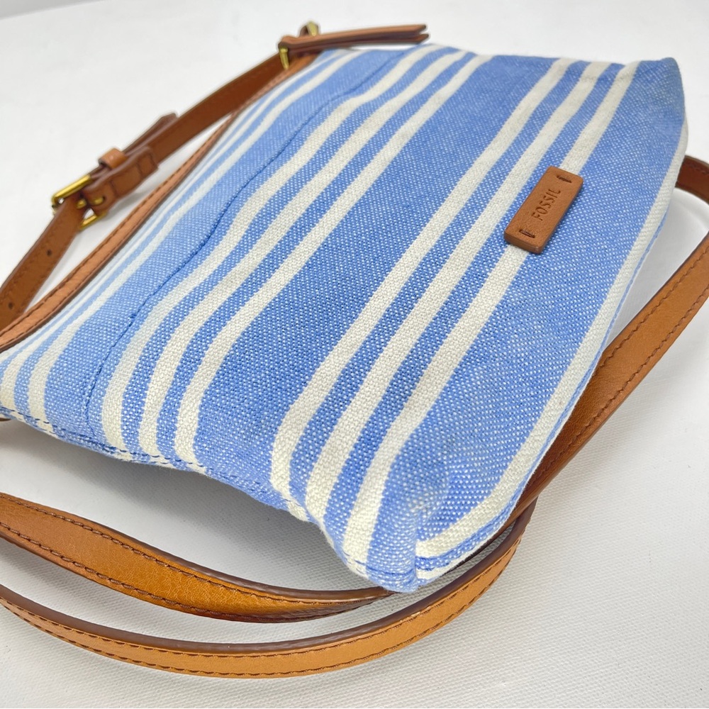 Vintage Fossil Striped Canvas Crossbody - Picture 9 of 11
